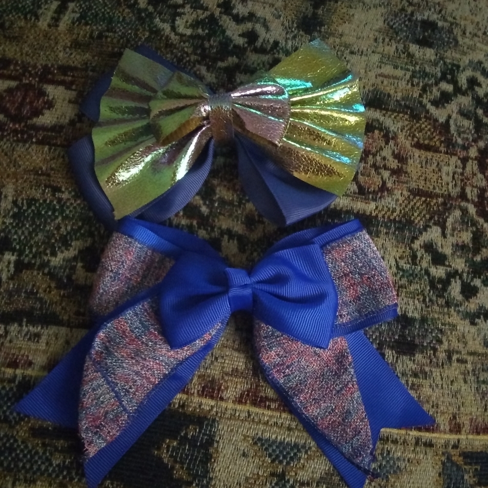 Multicolored bow ribbon hair clip for girls